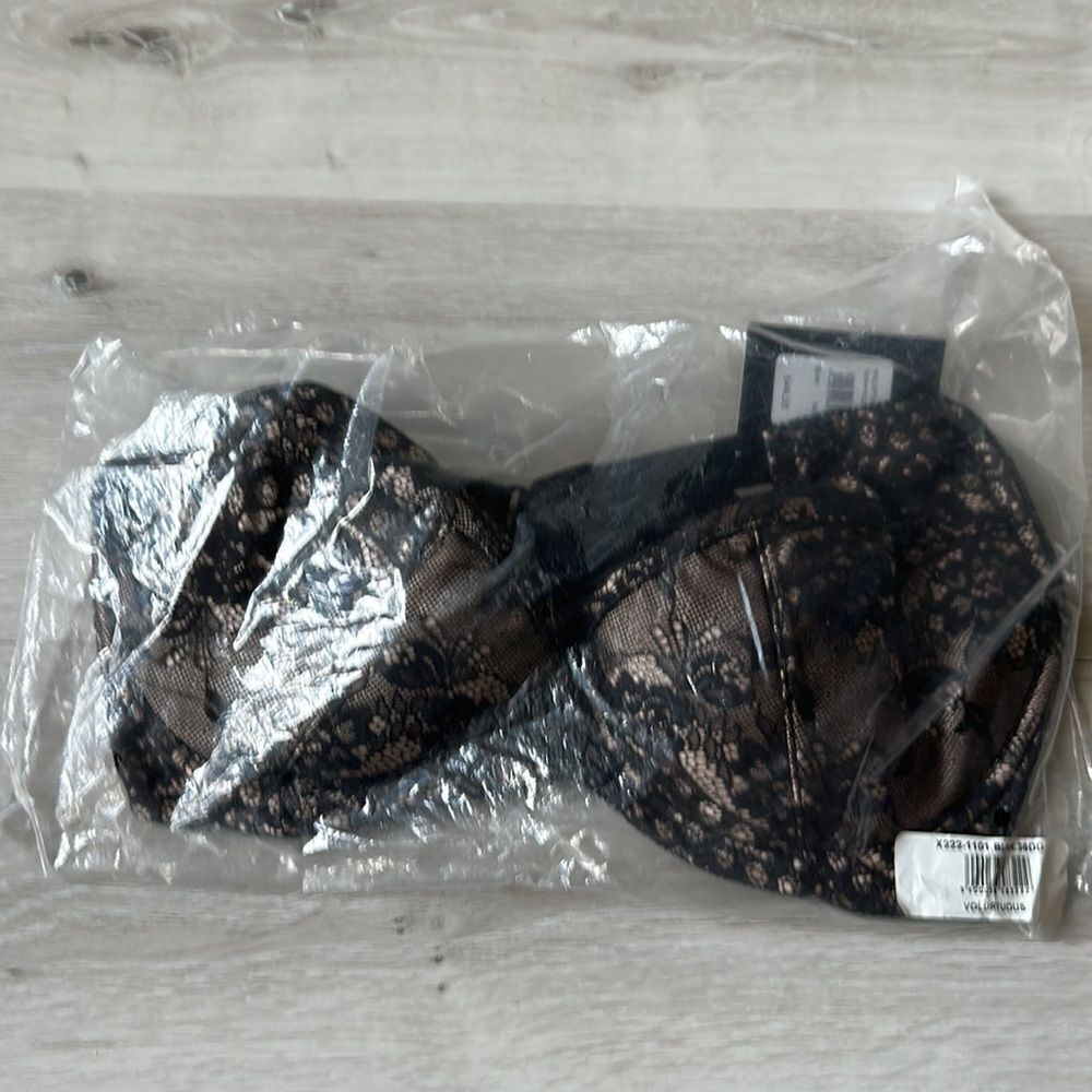 Fredricks Of Hollywood Voluptuous Full Figure Push Up Bra Blk 36DD NWT IN PKG - Picture 6 of 7
